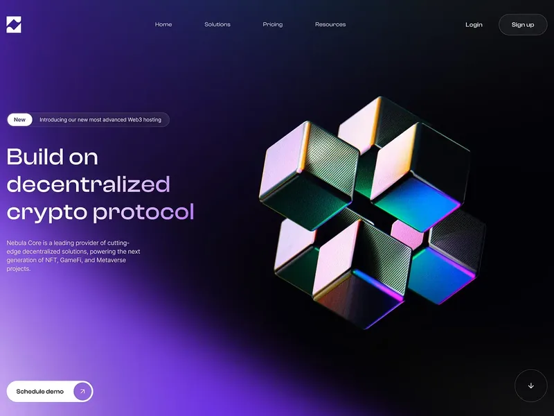 Web3 protocol landing page